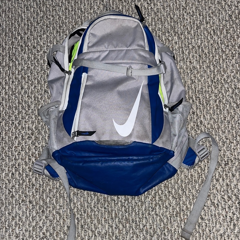 Nike Gray and Blue Men's Baseball Backpack